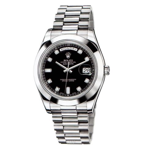 rolex day date 2 black face|rolex day date silver dial.